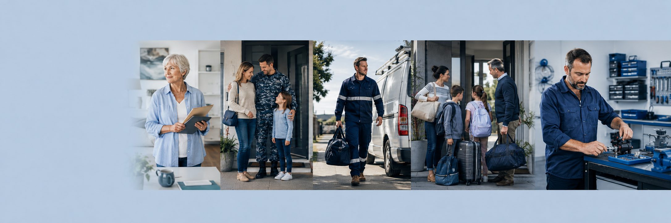 The lives KeepWiz is for — living solo, military families, FIFO workers, busy families and tradies